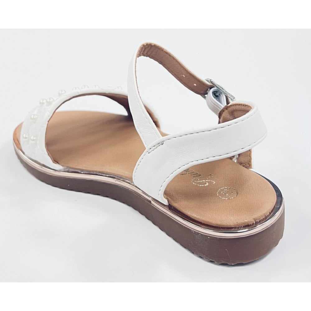 C194 Girls White Sandal