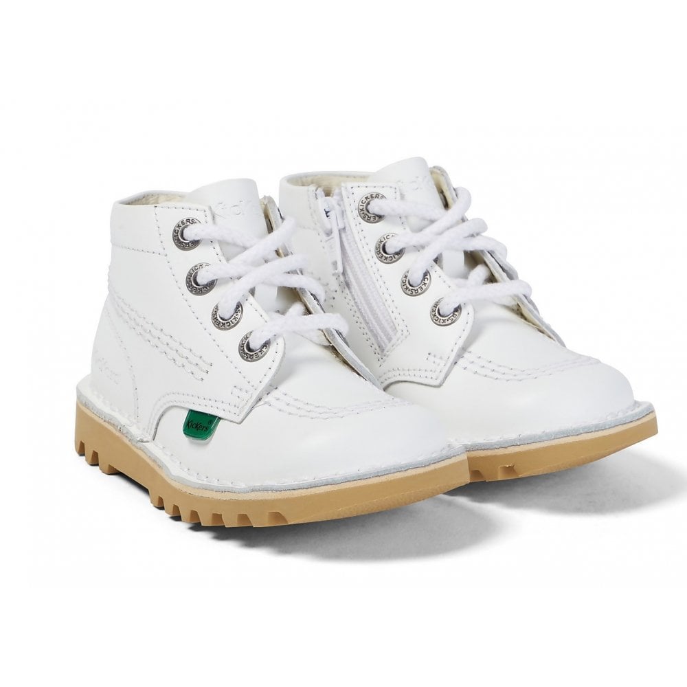 Kick Hi I White Leather