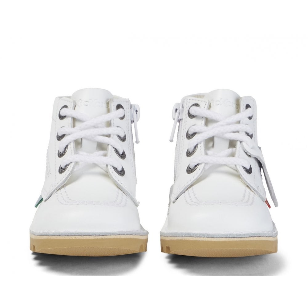 Kick Hi I White Leather