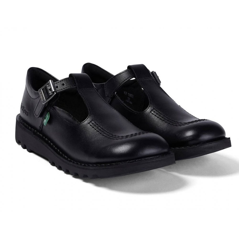 Kick T Youth Blk Leather