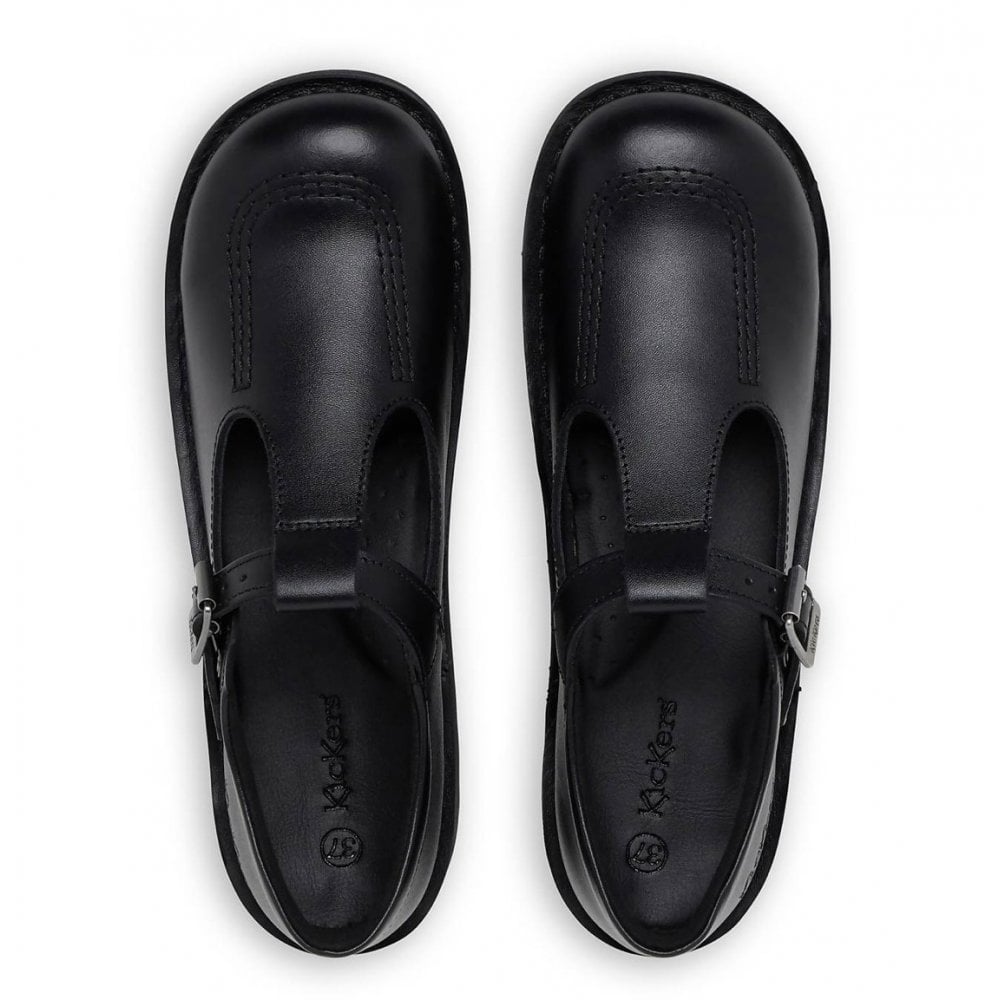 Kick T Youth Blk Leather