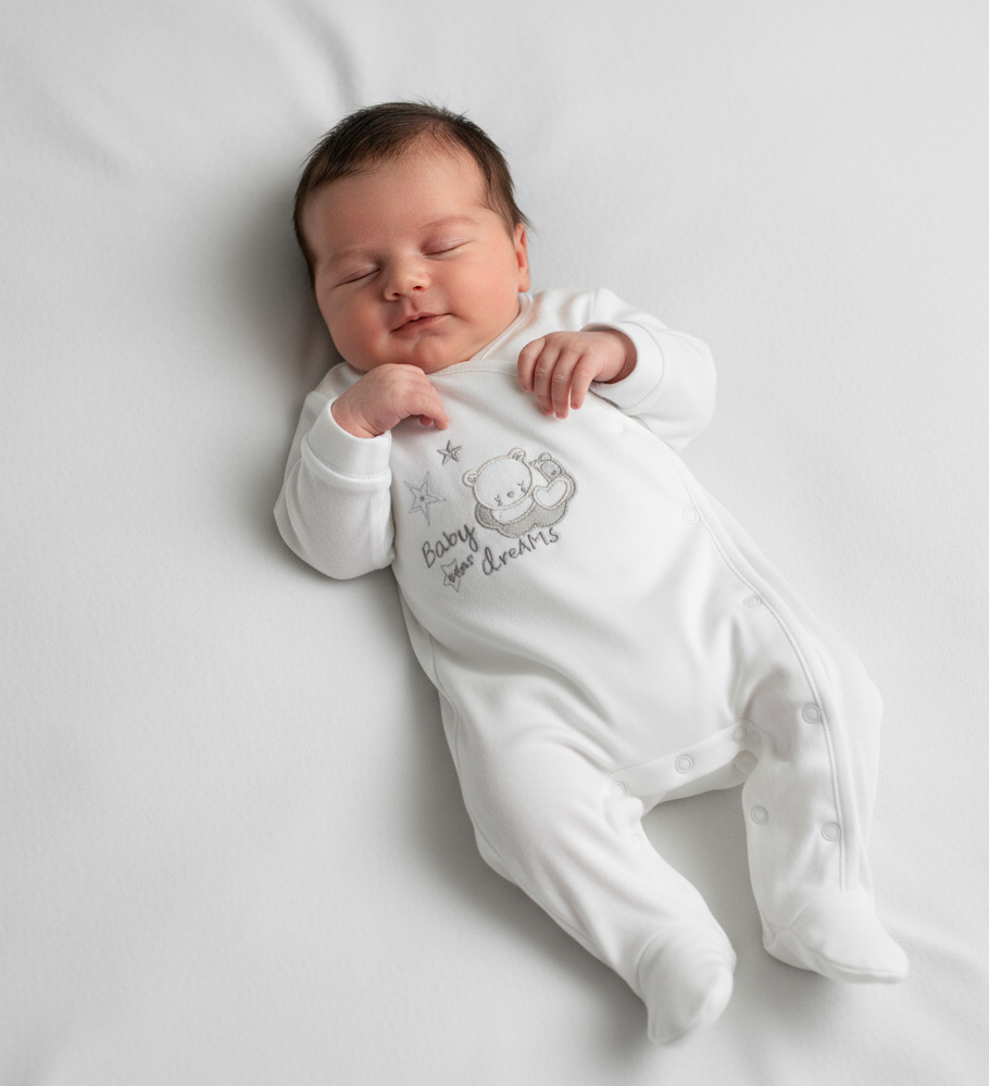 AV1872 White Babygrow