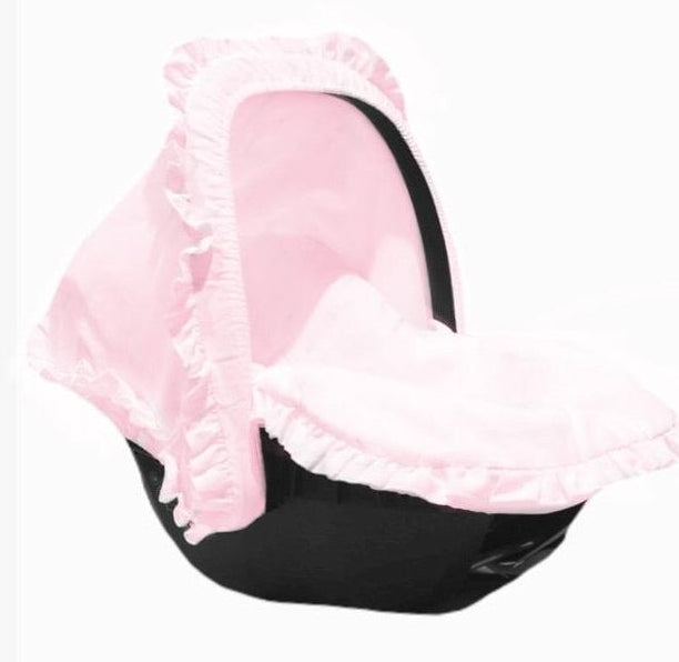 Basic Car Seat Liner With Hood Pink