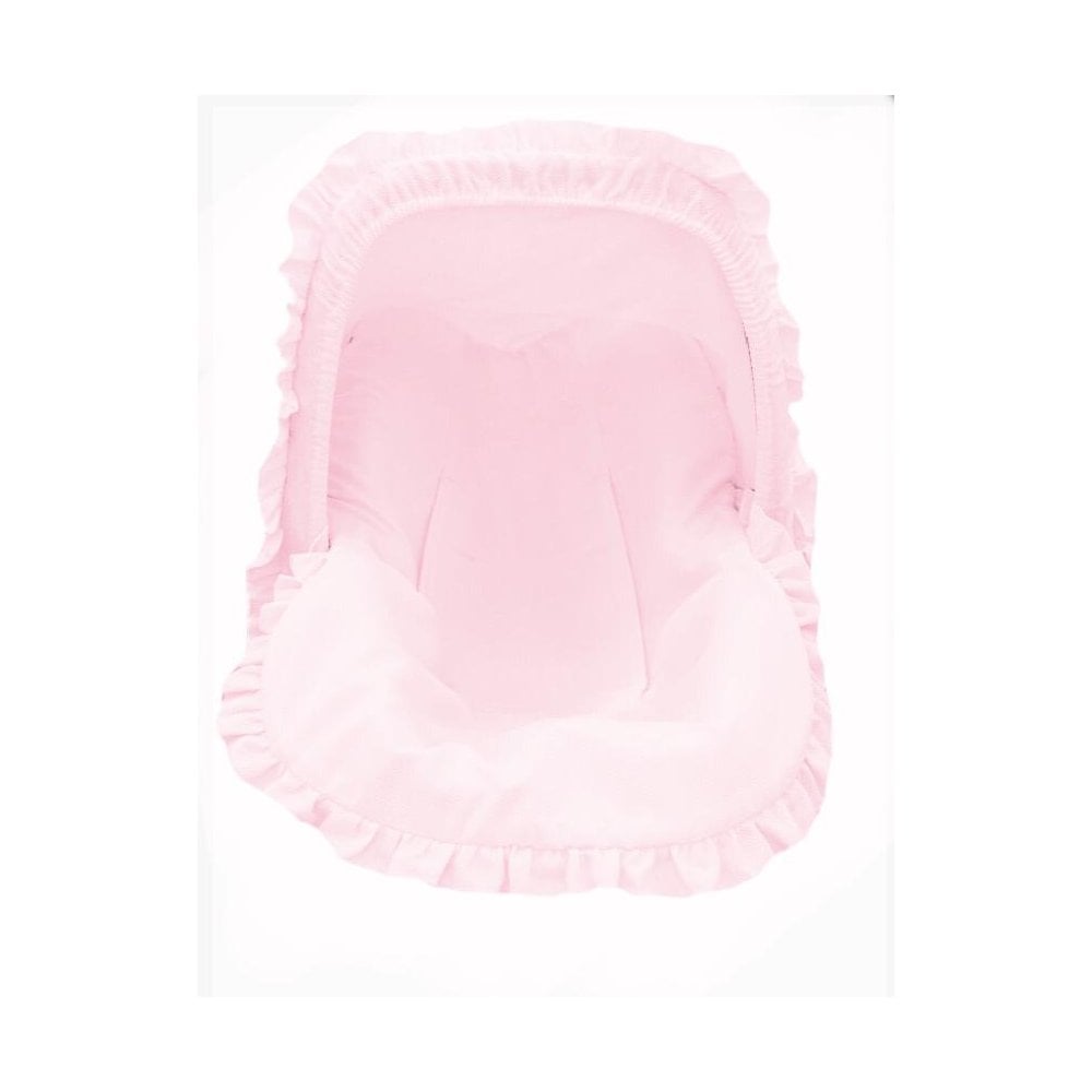 Basic Car Seat Liner With Hood Pink