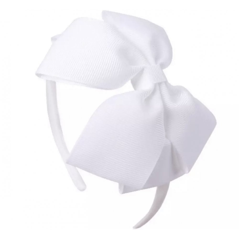 Bow Headband White