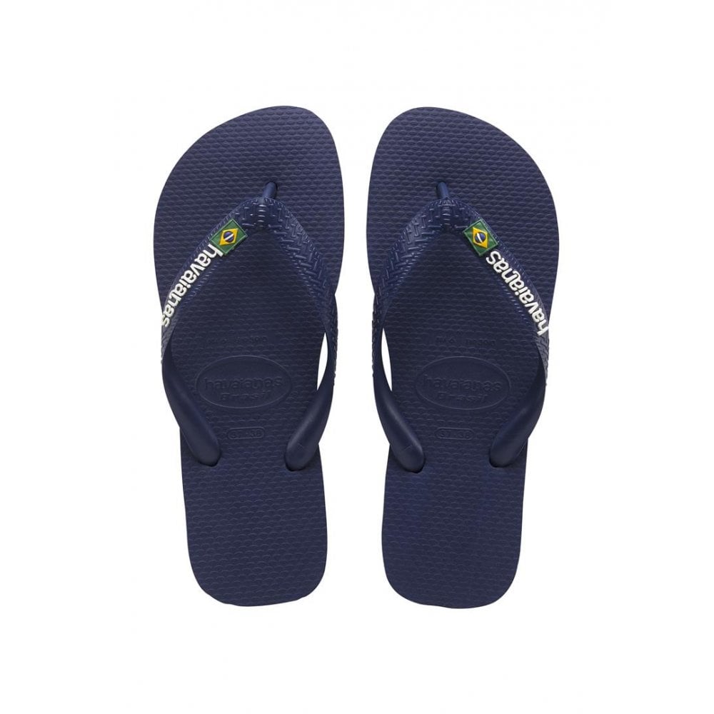 Brasil Havaianas Logo Navy