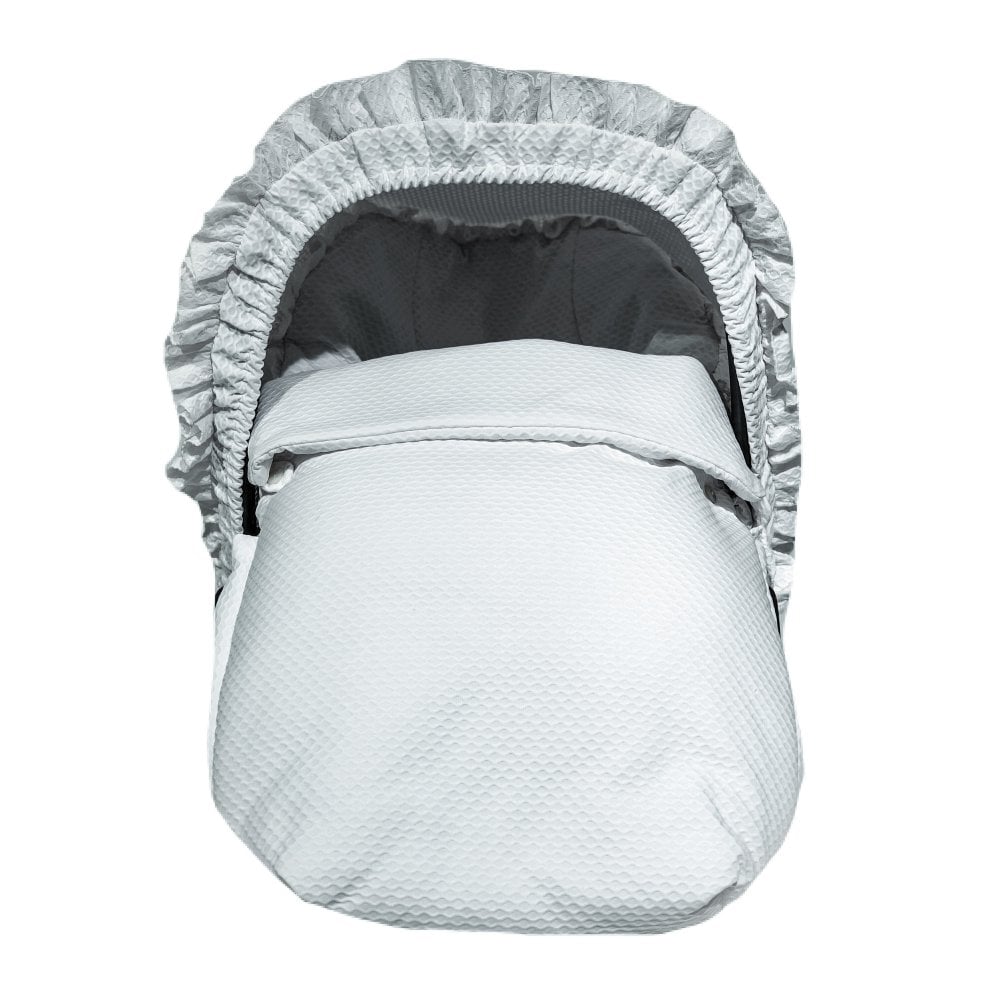Chari Plain Grey Car Seat Liner, Muff and Hood
