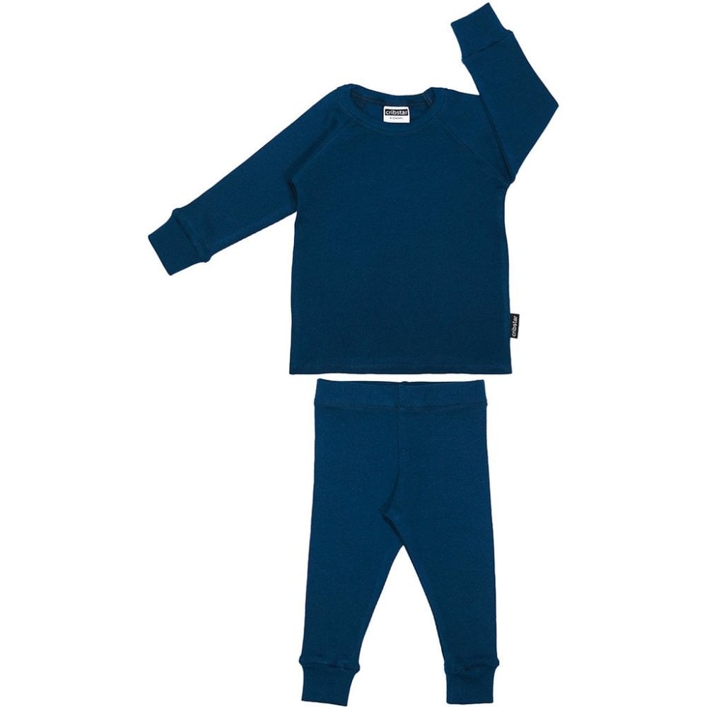 Cribstar Ribbed Lounge Set Ocean Blue