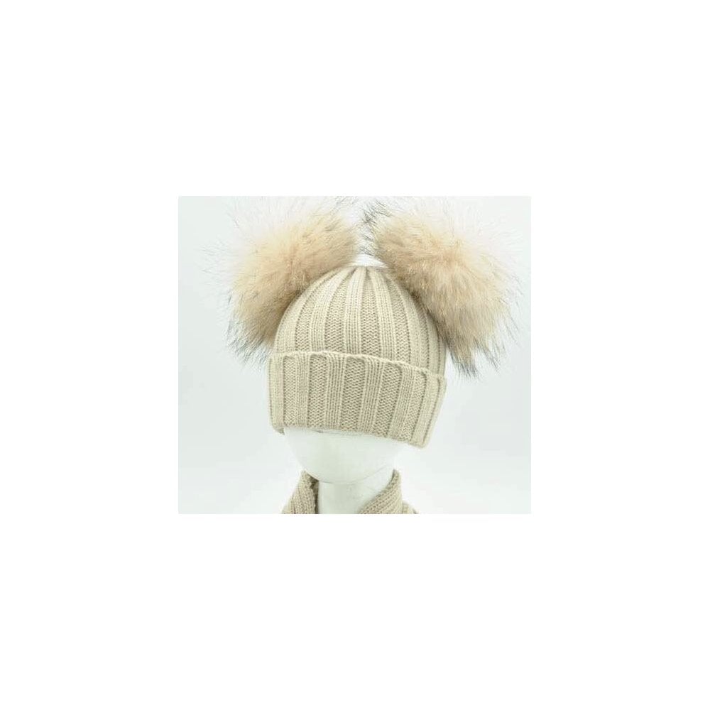 Double Pom Hat Camel