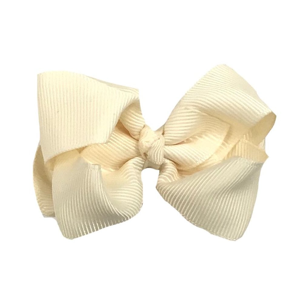 Hair Bow Antique White Various Sizes