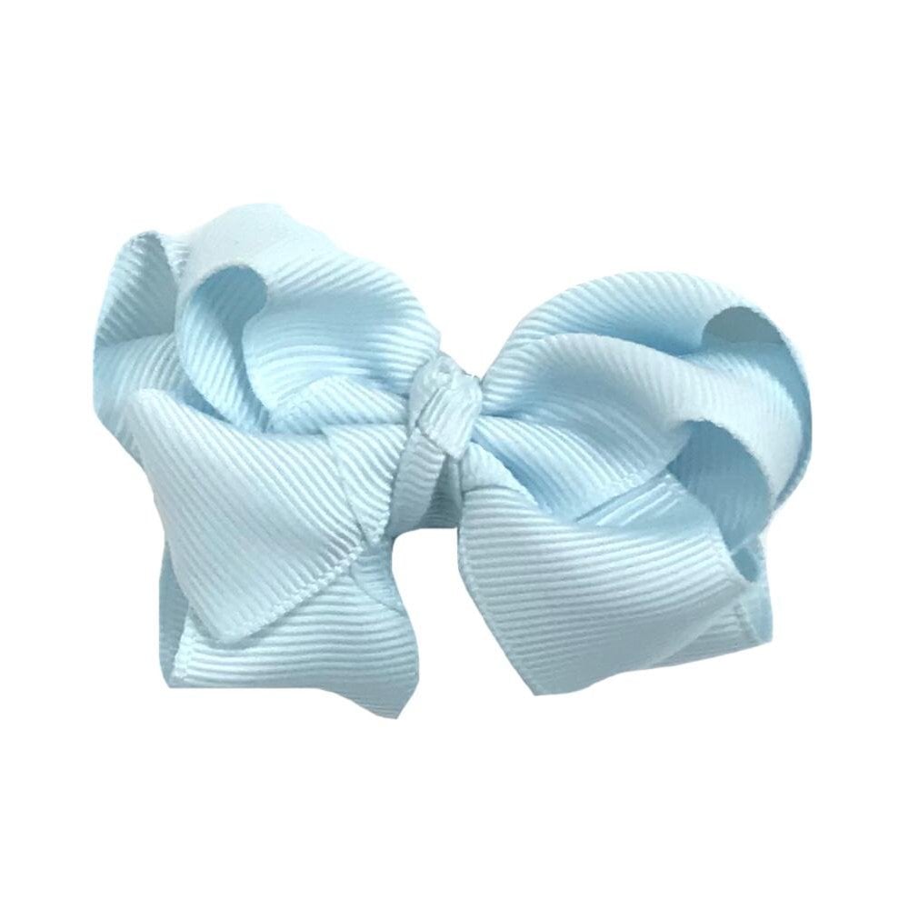 Hair Bow Blue Vapor Various Sizes