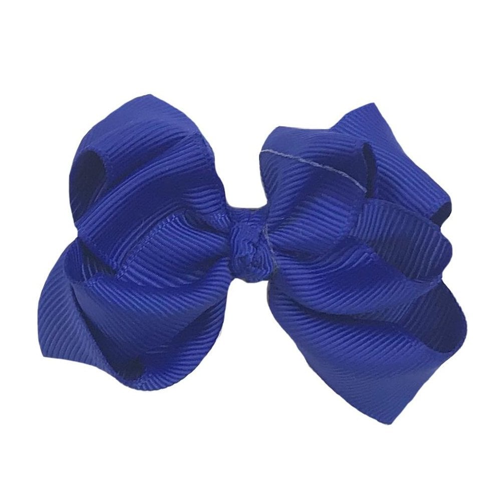 Hair Bow Colbolt Blue Various Sizes