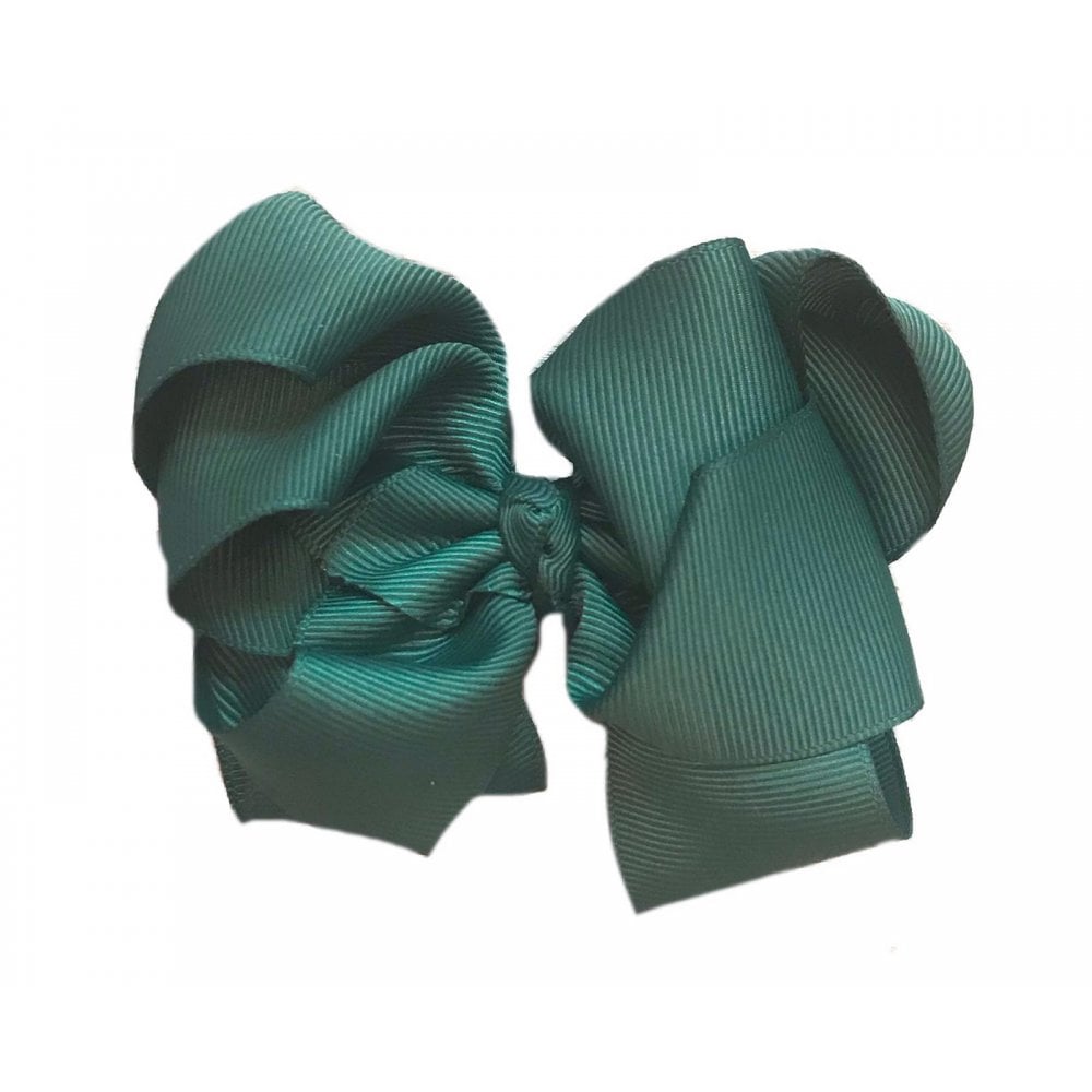Hair Bow Hunter Green Various Sizes