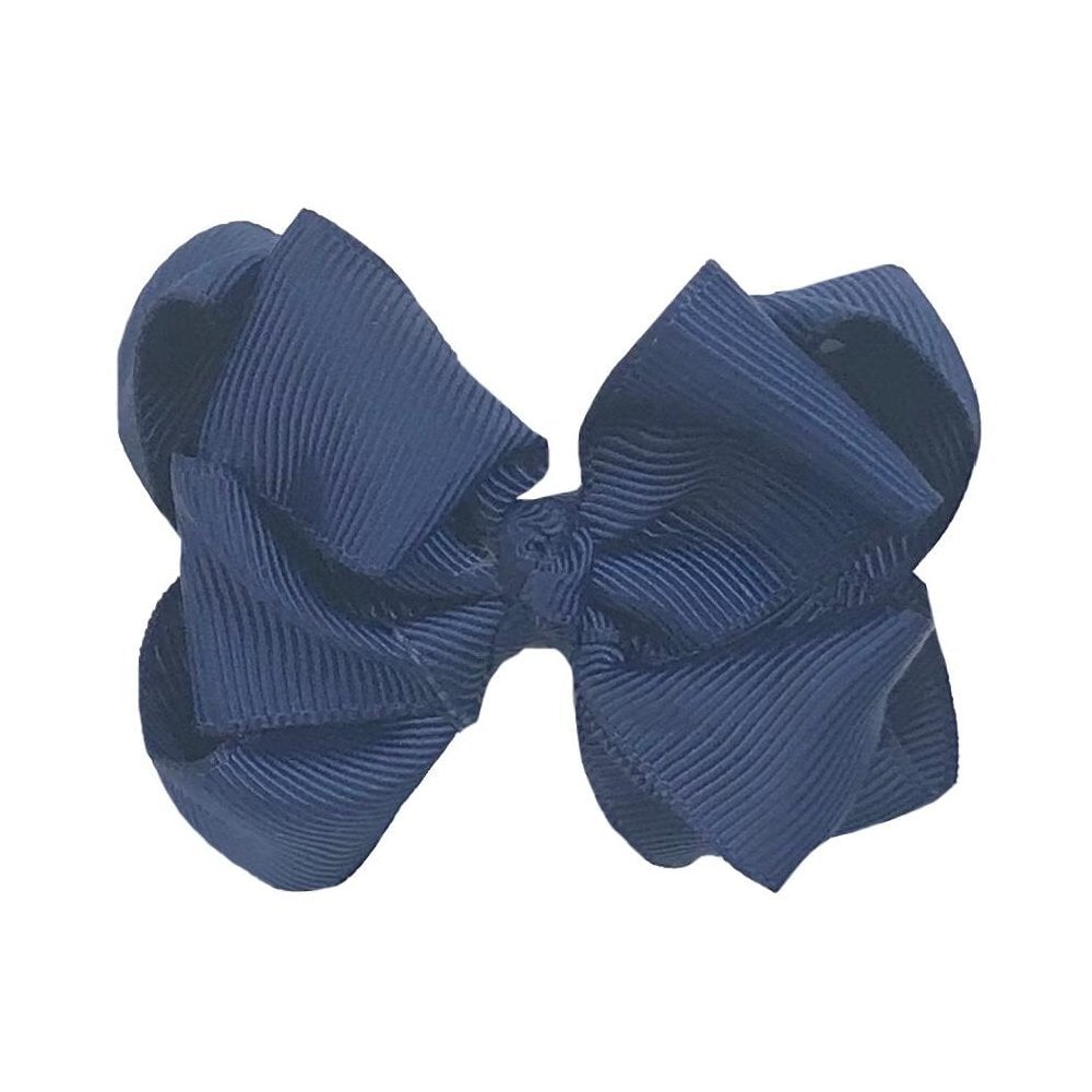 Hair Bow Navy Various Sizes