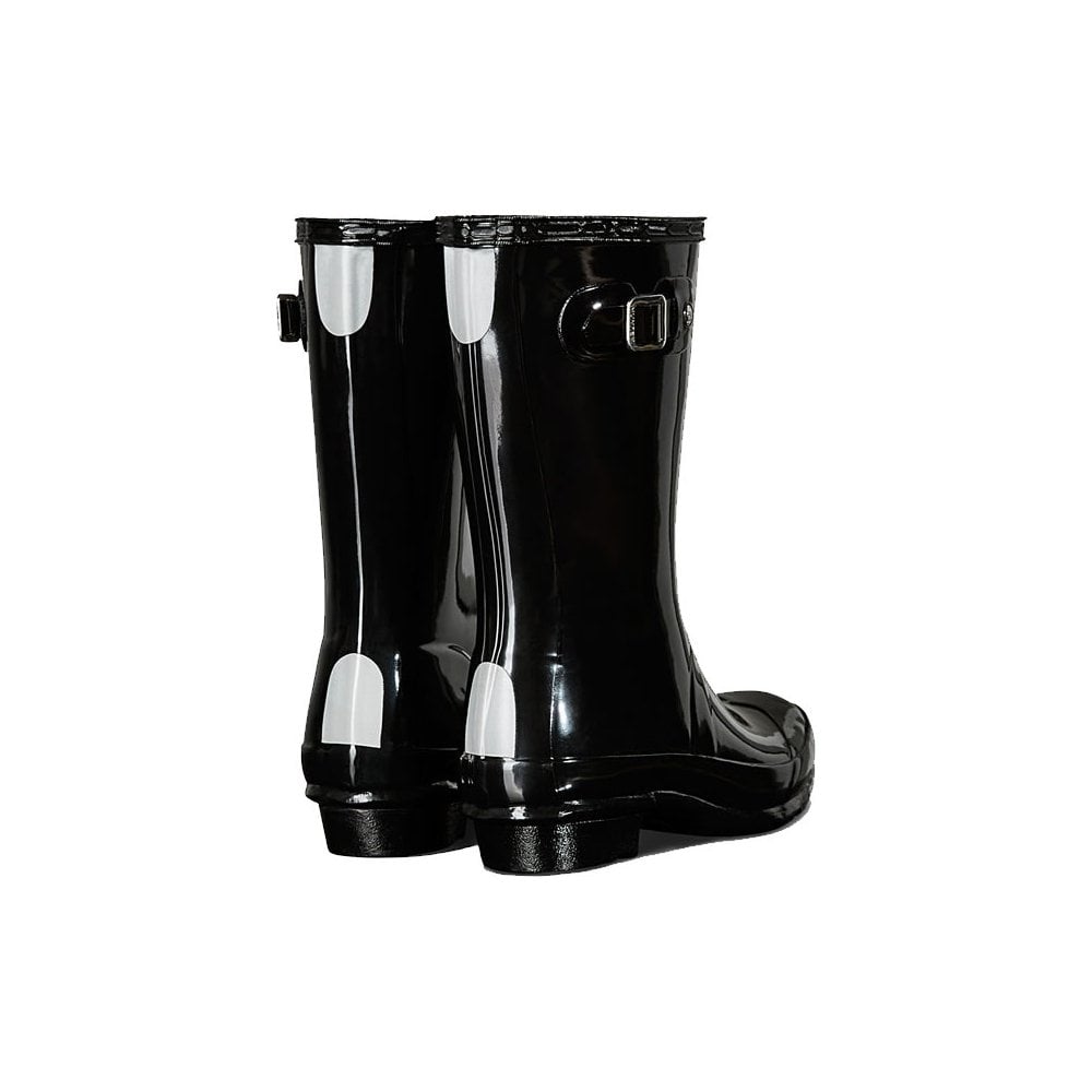 W23991 Kids Hunter Boot Black Gloss Inf Uk7-Uk11