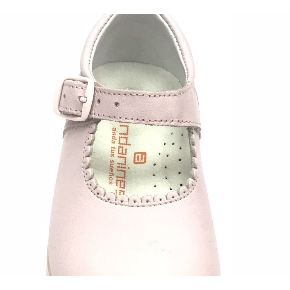 Y97401 Andanines Buckle Mary Jane Shoe Pink Leather