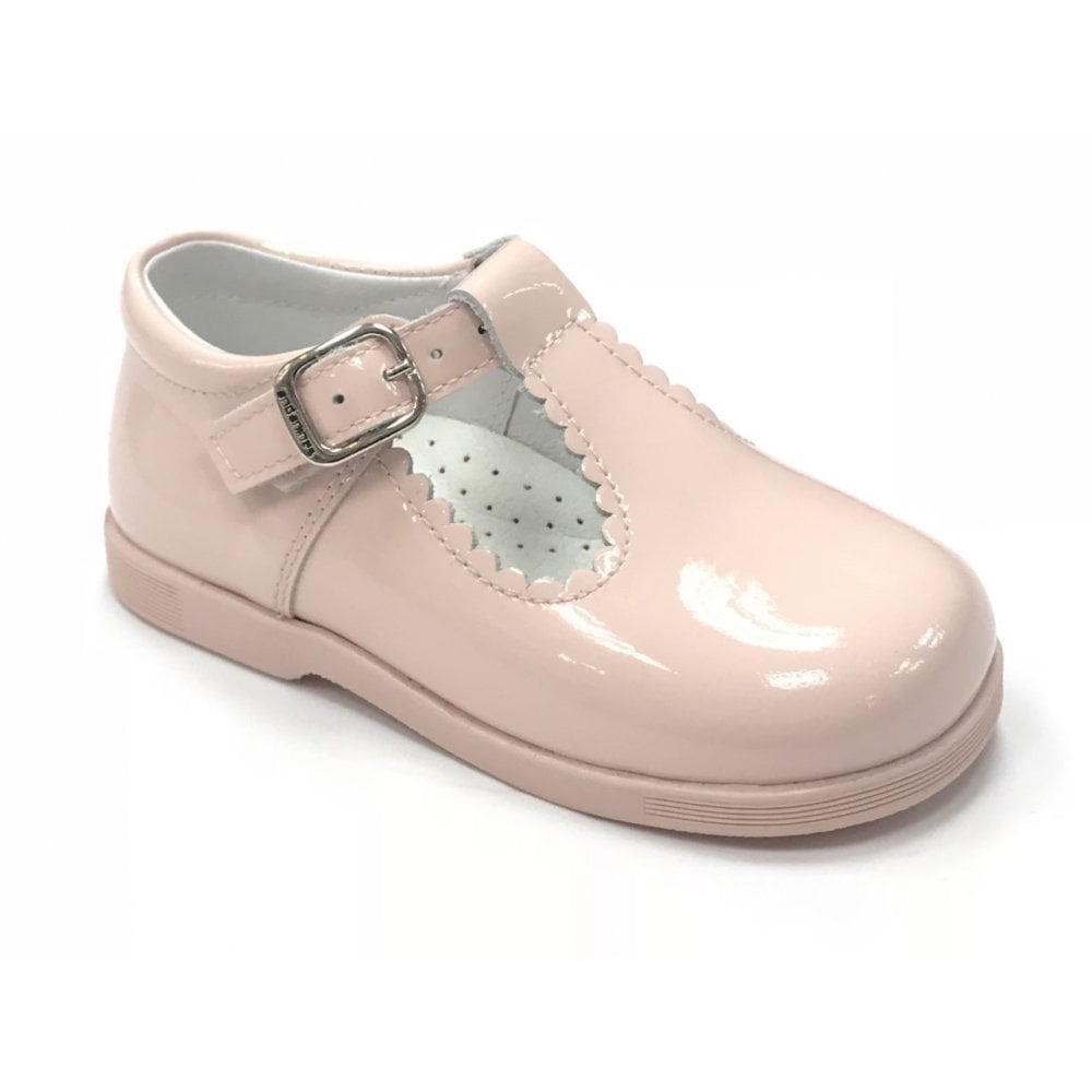 Y97411 Andanines Buckle T-Bar Shoe Pink Patent