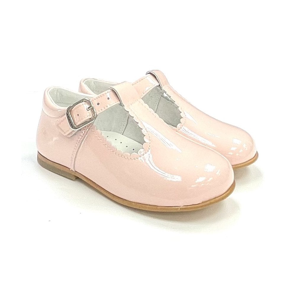 E71747 Andanines Buckle T-Bar Shoe Pink Patent
