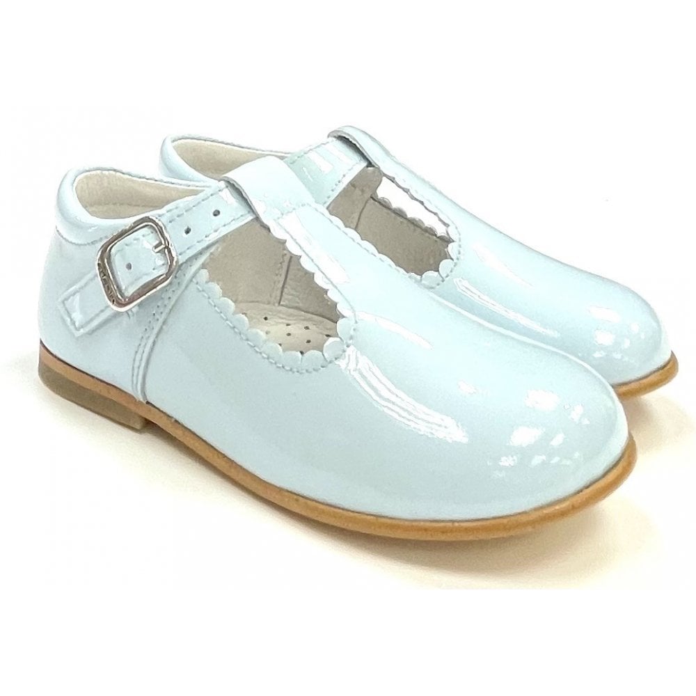 E71747 Andanines Buckle T-Bar Shoe Baby Blue Patent