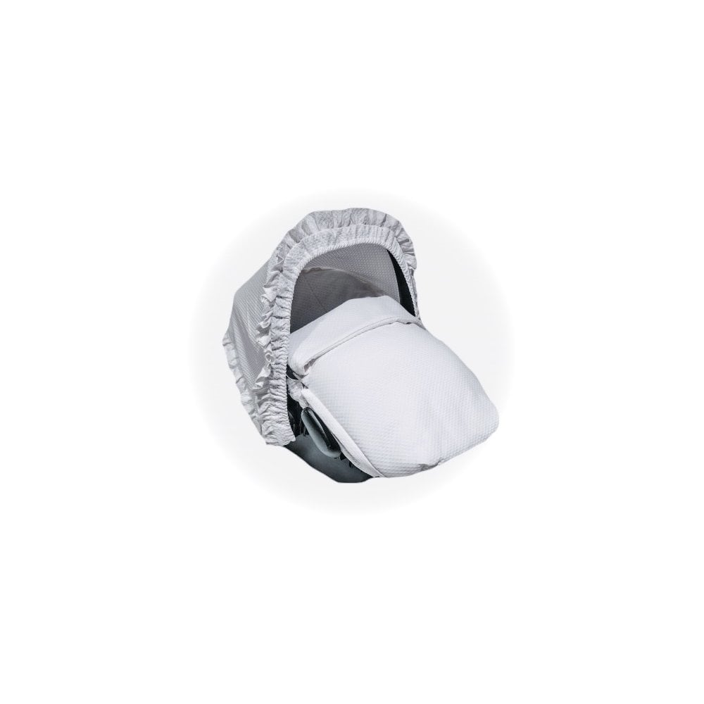 Chari Plain Grey Car Seat Liner, Muff and Hood
