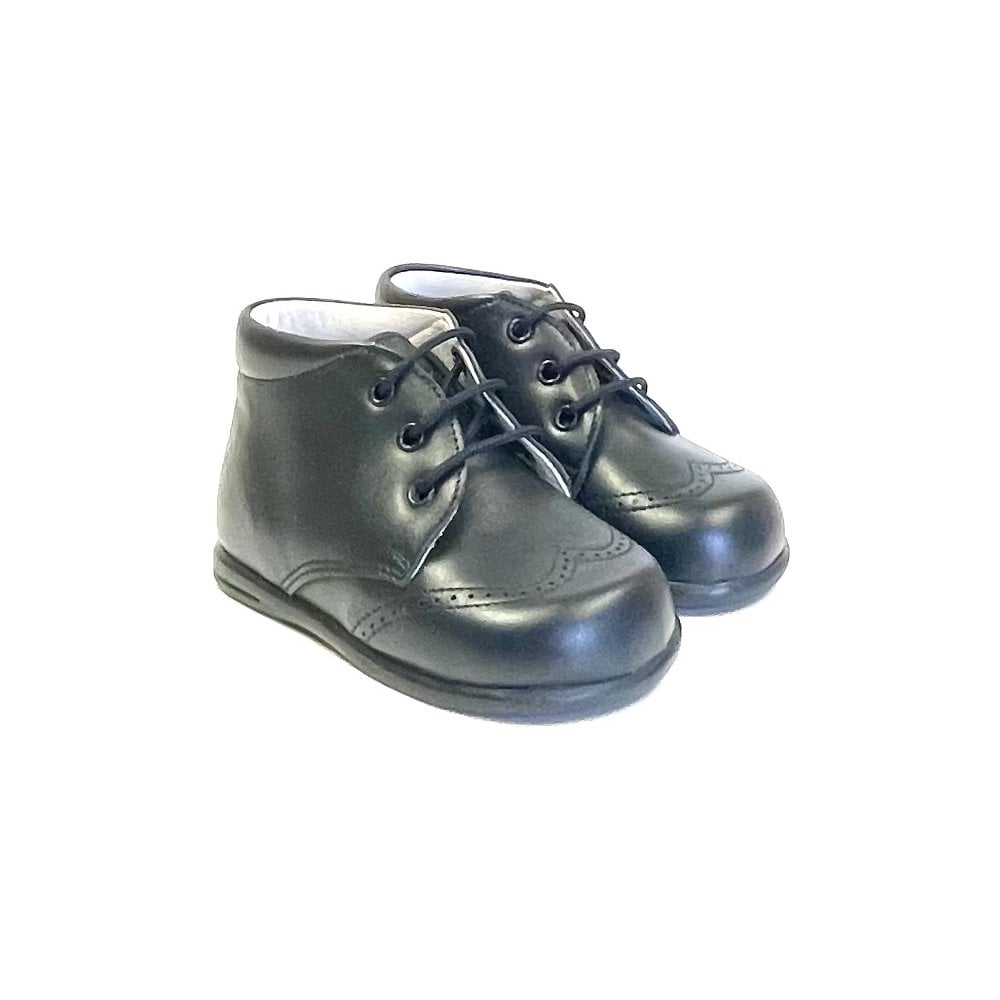 11563 Navy Flexi Brogue Boot