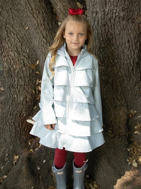 Daisy Rain Coat Grey