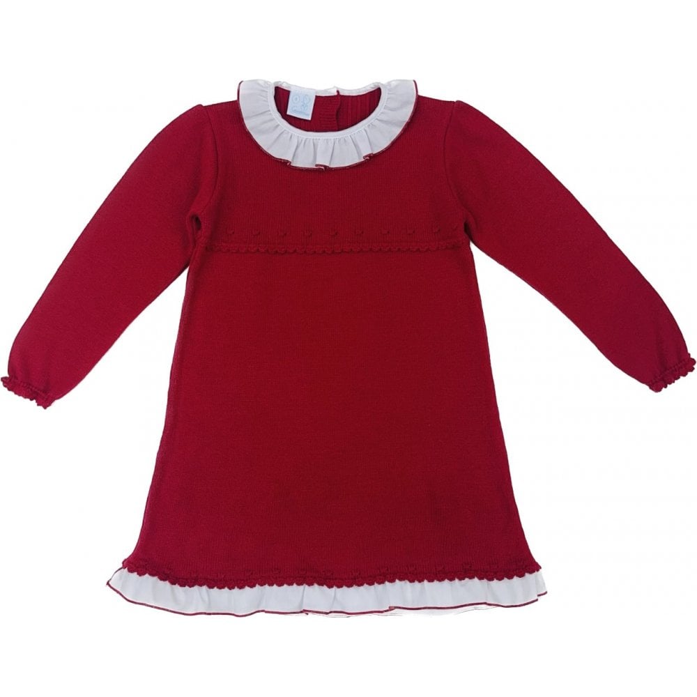 222-610 Granlei Knitted Dress Red
