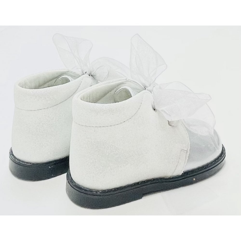 202845 Patent/Glitter Boot Silver