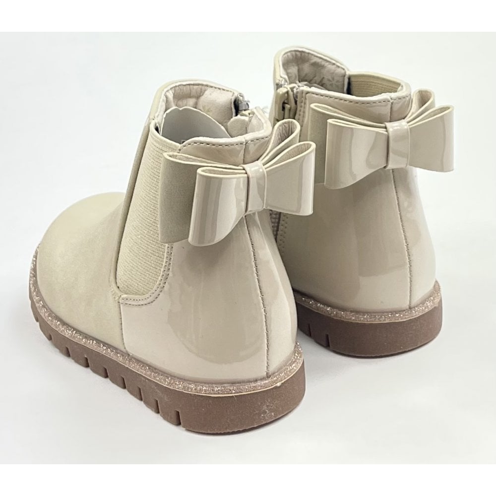 C416 Girls Suede Bow Boot