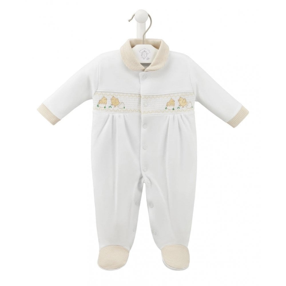 AV6129 Chicks Unisex Smocked Sleepsuit