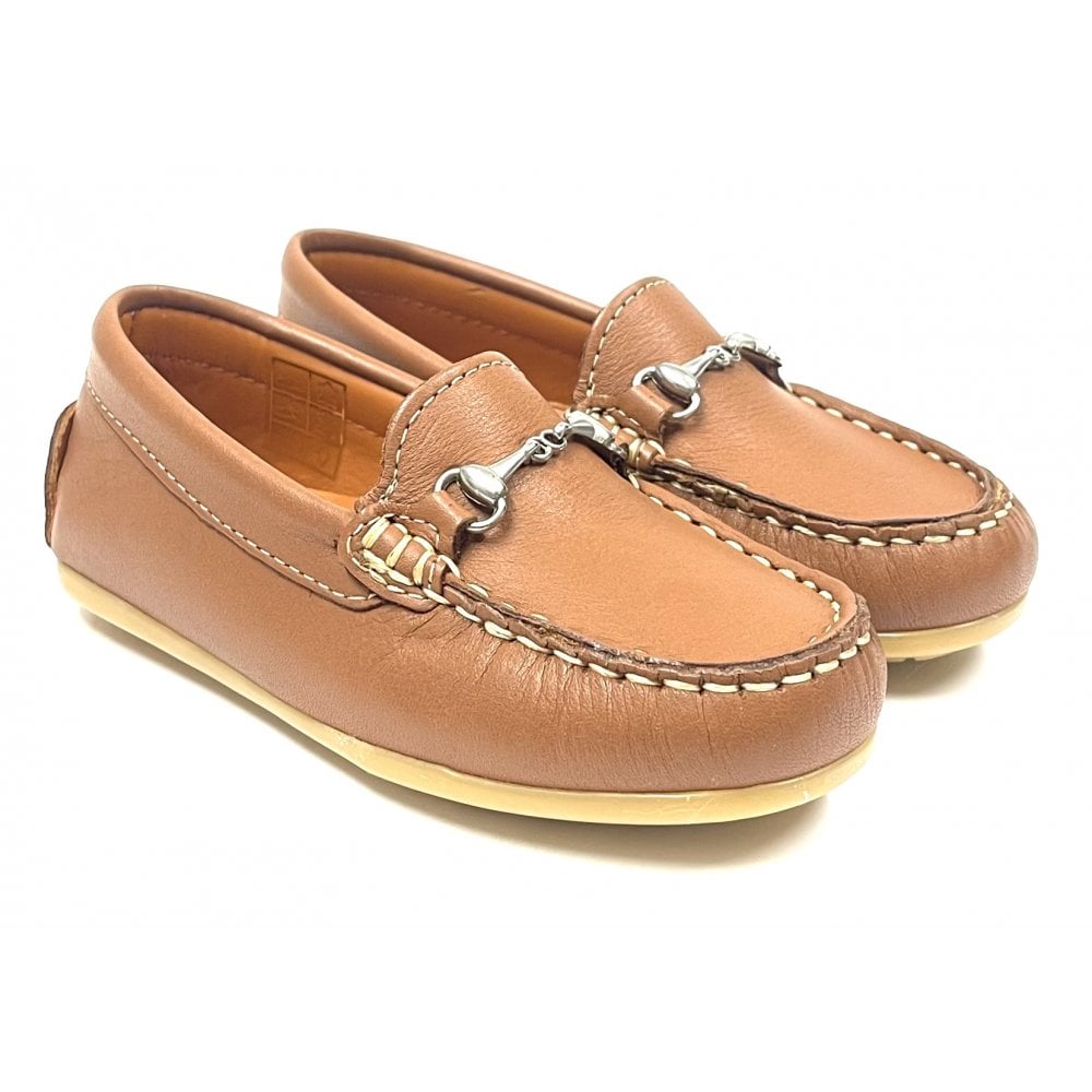 222903 Buckle Loafer Tan Leather