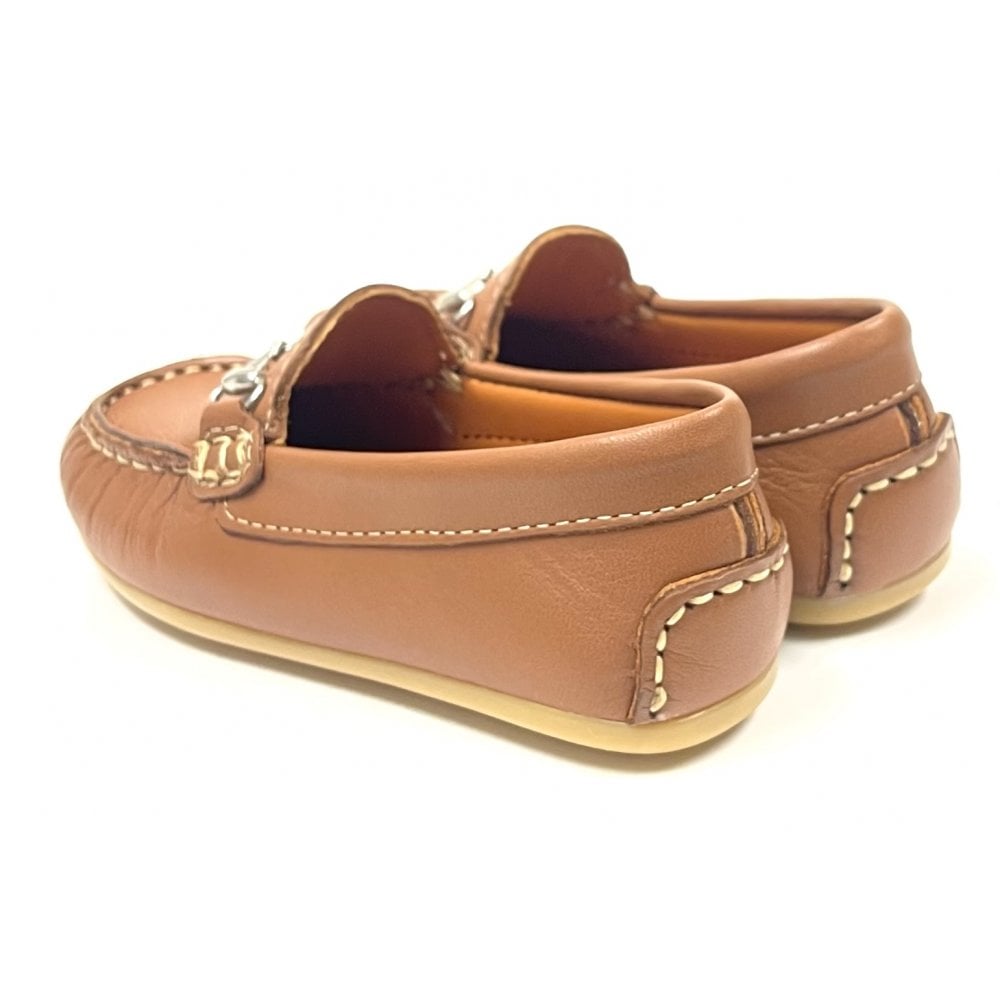 222903 Buckle Loafer Tan Leather