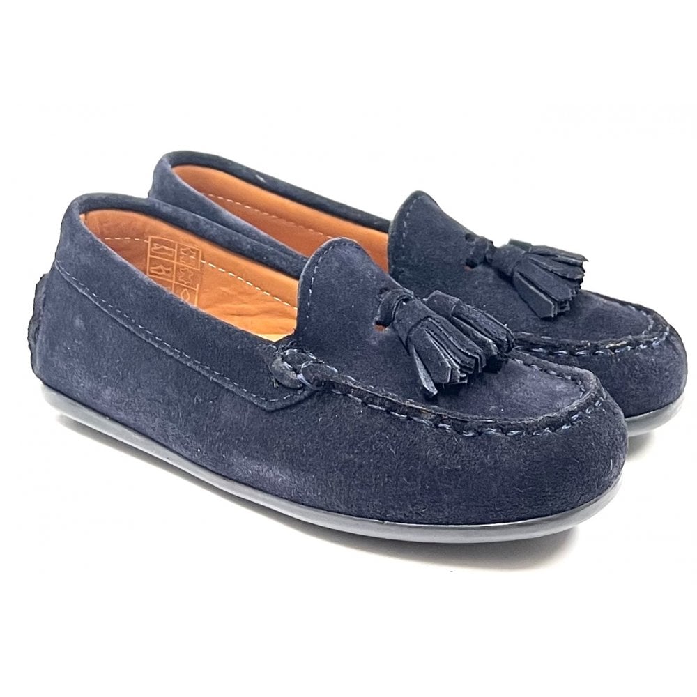222901 Tassel Loafer Navy Suede