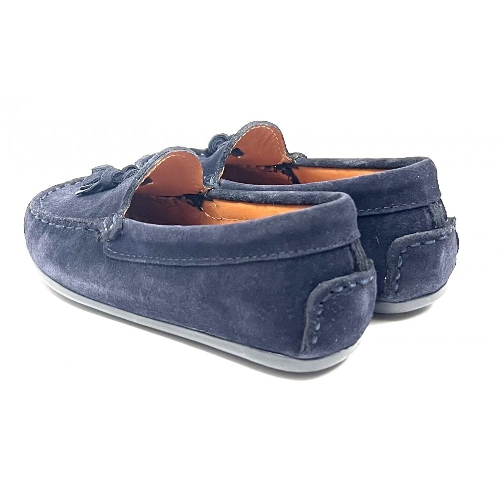 222901 Tassel Loafer Navy Suede