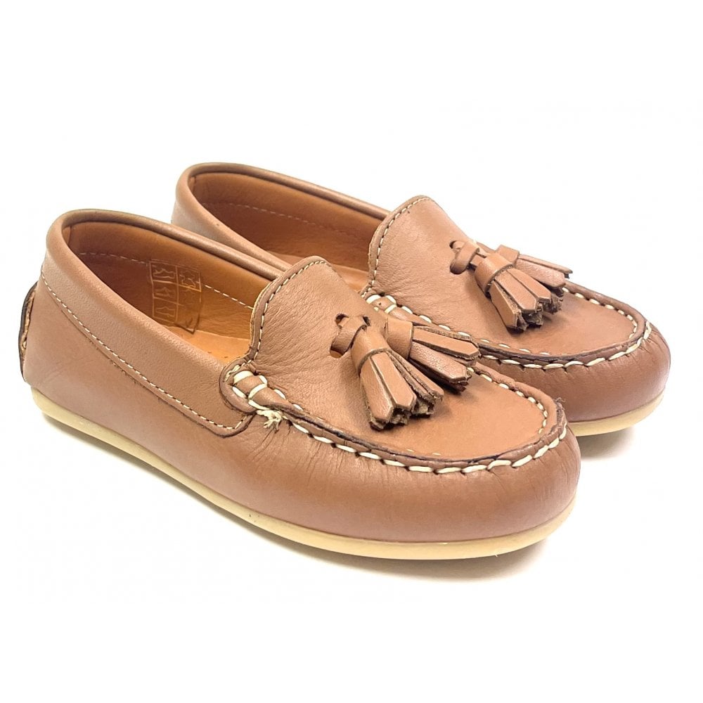 222901 Tassel Loafer Tan Leather