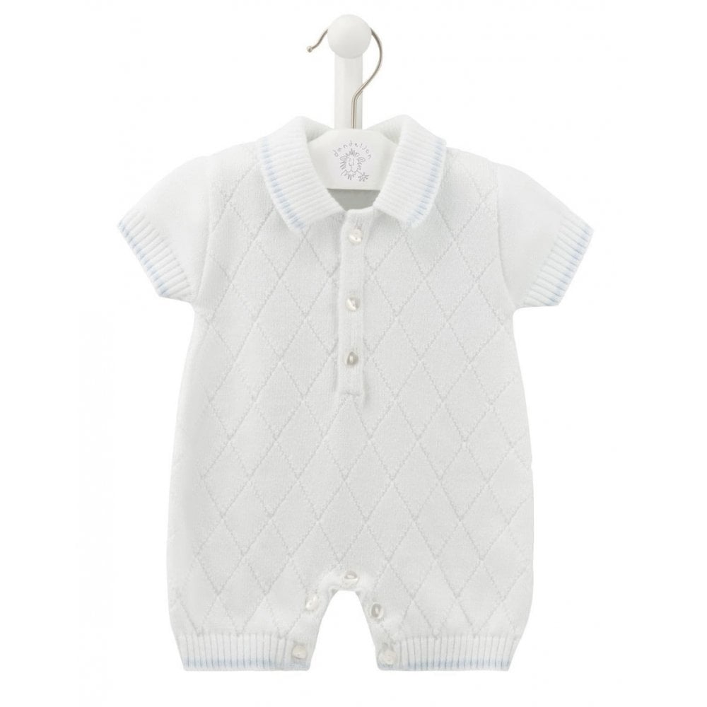 A4715 Diamond Romper White