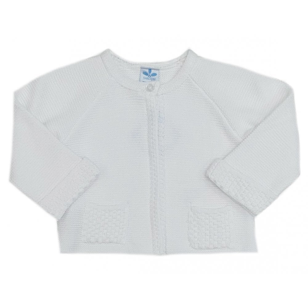 23MA-255 White Cardigan