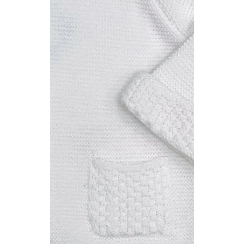 23MA-255 White Cardigan