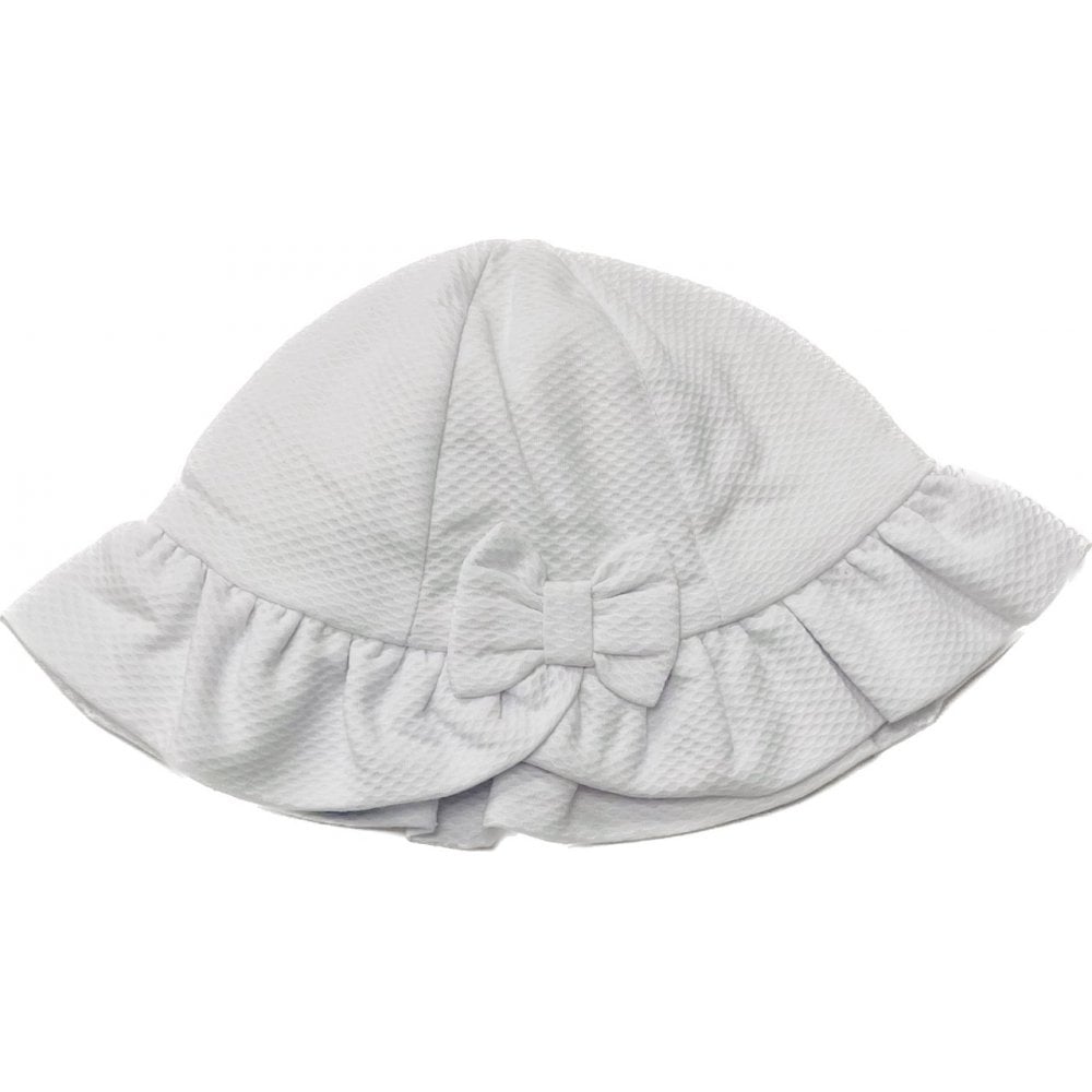 Sardon Girls Bow Sun Hat White