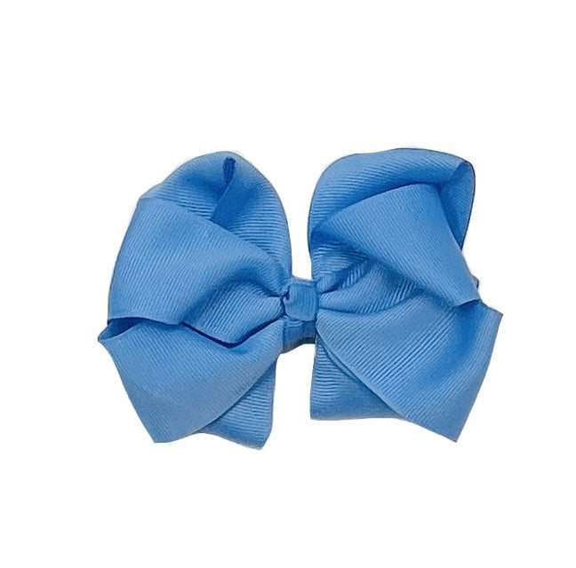 Hair Bow Clips Capri Blue