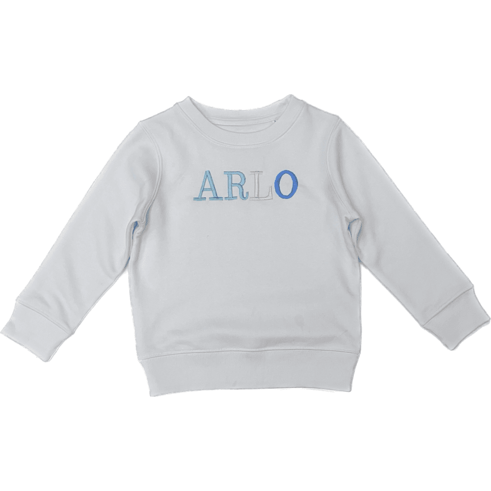 Personalised Embroidery Jumpers White