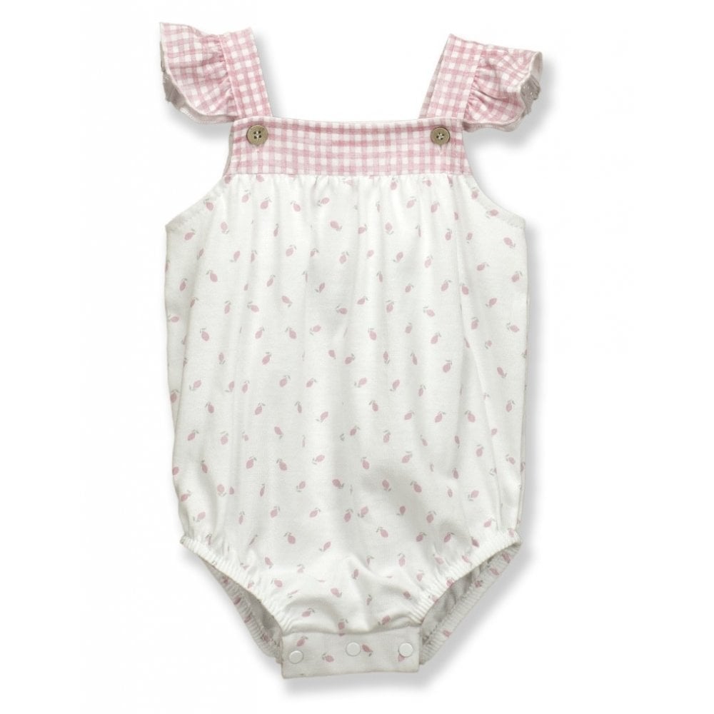 31261 Babidu Baby Girls Pink Romper