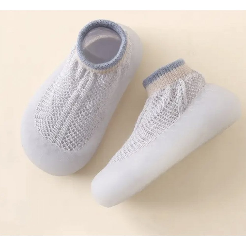 Rubbered Sole Baby Swim Shoes Grey
