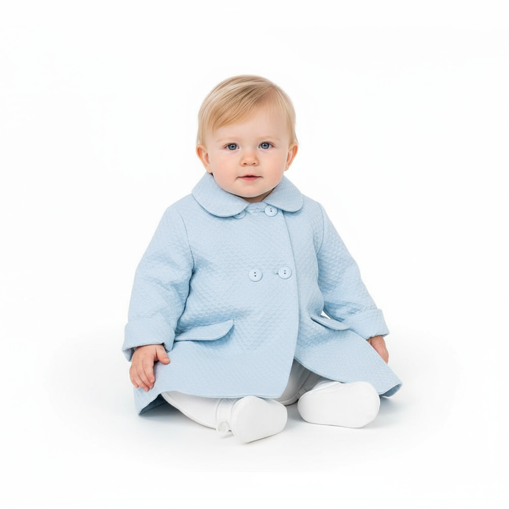 23LA-428 Baby Blue Boys Lightweight Coat
