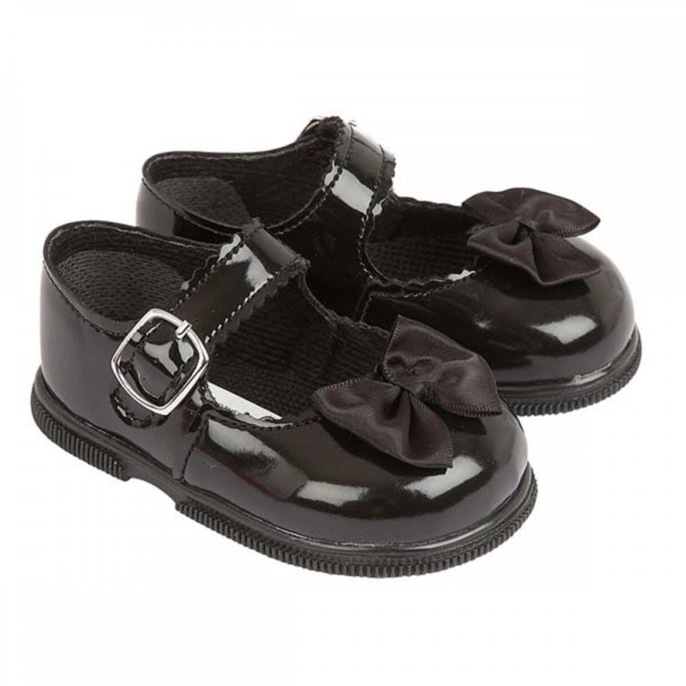 Bay Pods Black Patent Bow