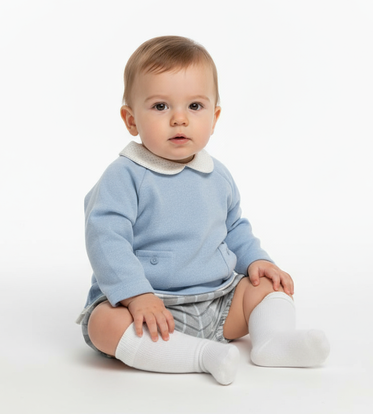 23283 Boys Top and Pants Baby Blue