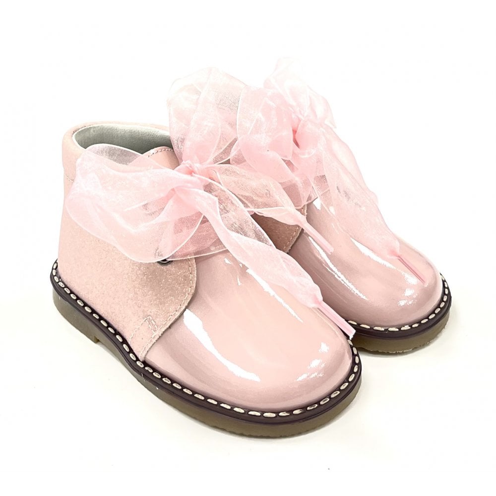 202845 Patent/Glitter Boot Pink