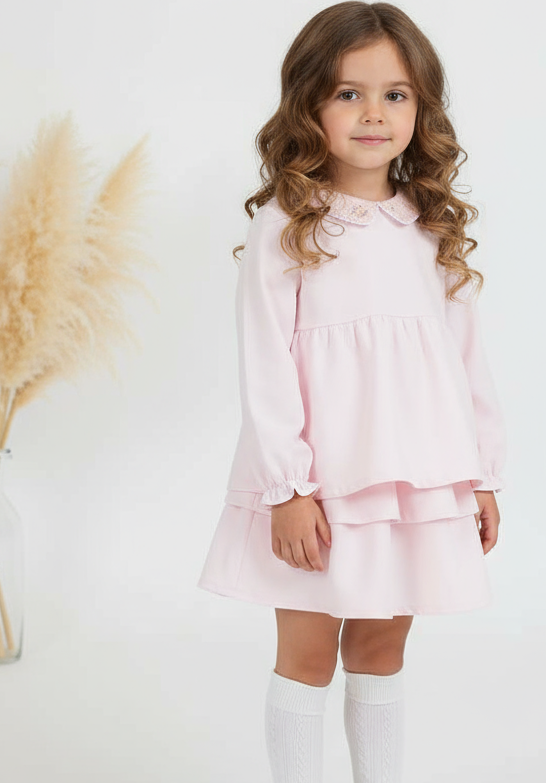 63931 Older Girls Ruffle Skirt & Top Set