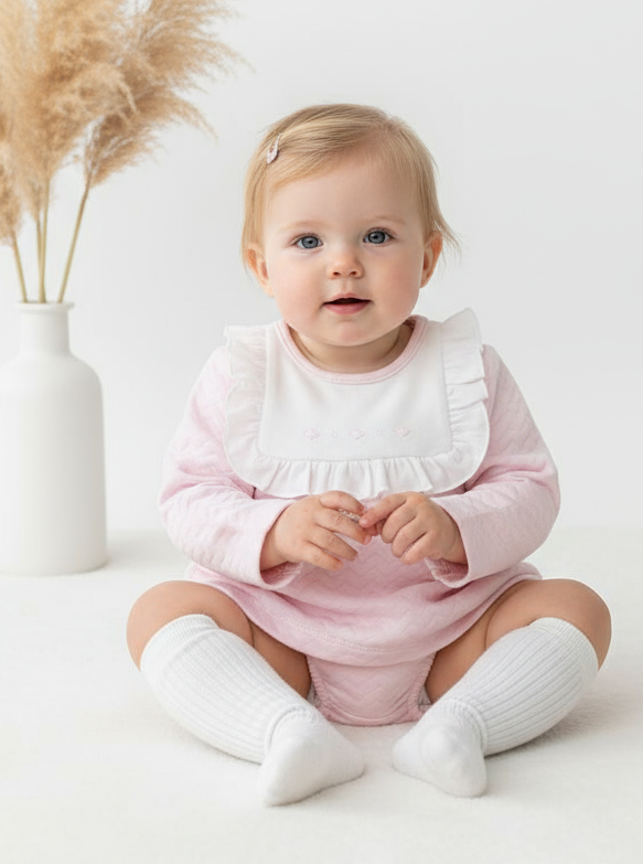 40655 Baby Girls Pink Babidu Jam Pants Set