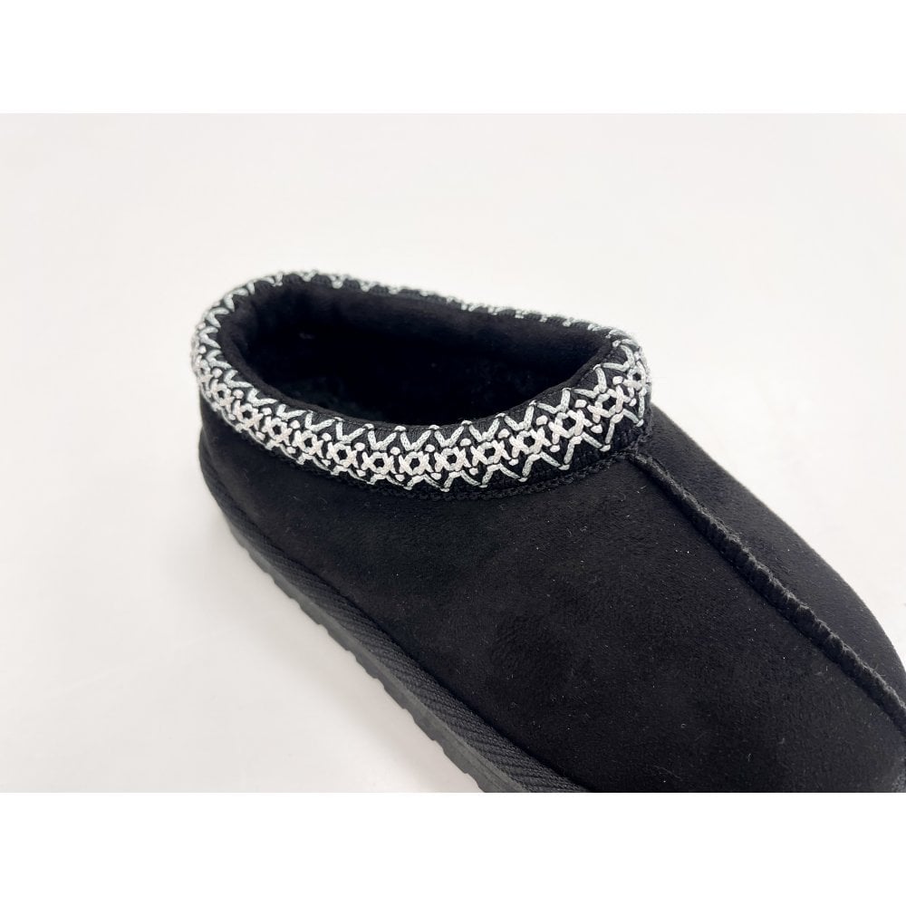 Indiya Faux Fur Mule Black